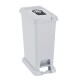 Papelera Basurero Con Pedal Rimax - 35 litros Blanco