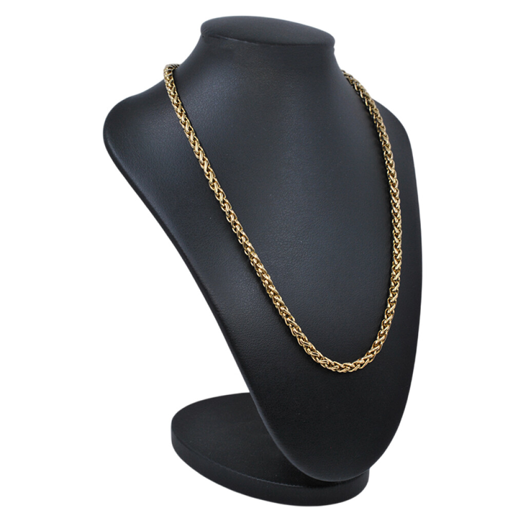 Cadena espiga en oro 18k con cierre marinero Cadena espiga en oro 18k con cierre marinero