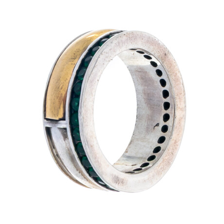 Anillo de plata 925, double con circonia Anillo de plata 925, double con circonia