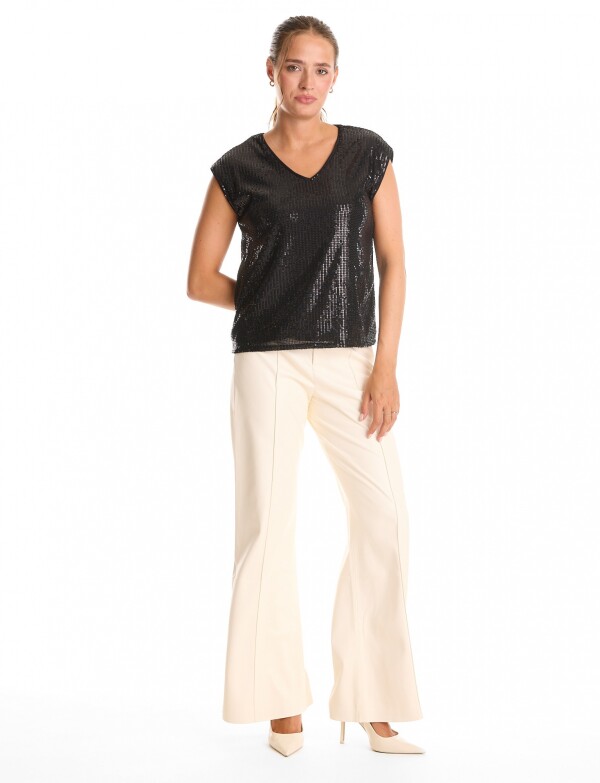Blusa Lentejuelas NEGRO