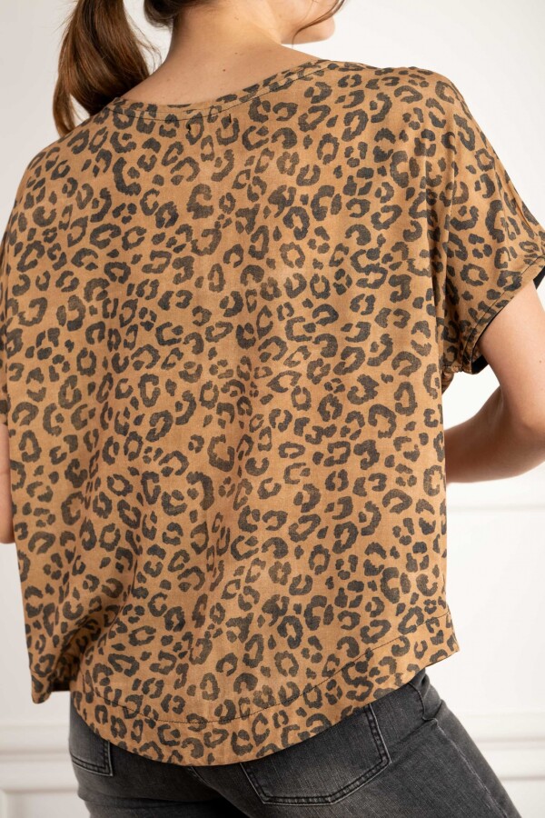 Blusa Animal Print Cafe