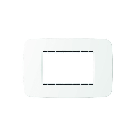 Placa y Marco Blanco para 3 Módulos Línea Origen ABB Placa y Marco Blanco para 3 Módulos Línea Origen ABB