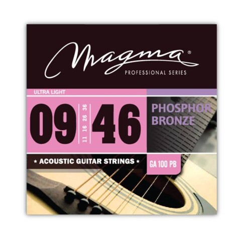 Encordado Guitarra Acustica Magma Phosph Broze .009 GA100PB Unica