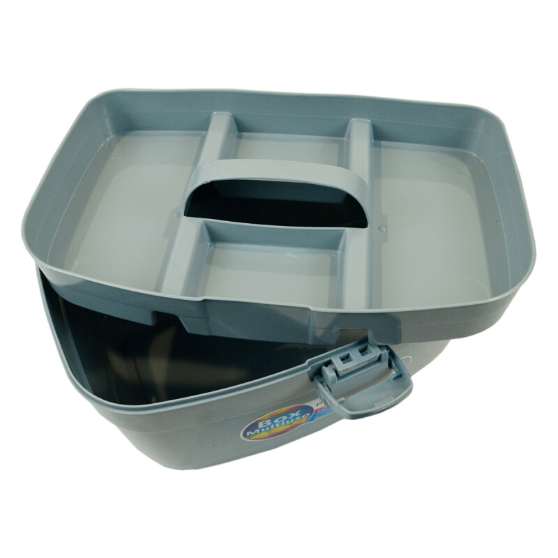 Caja organizadora con bandeja G AZUL CLARO