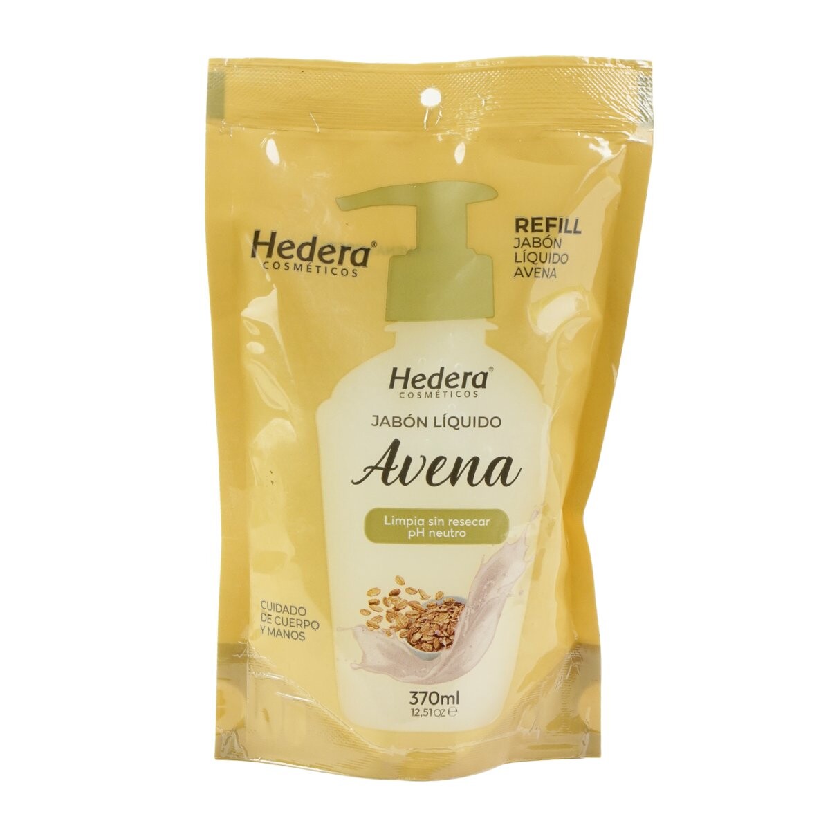 JABON LIQUIDO HEDERA 370 ML AVENA 