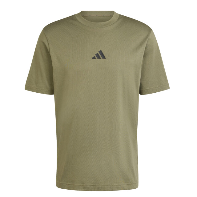 Remera de Hombre Adidas Essentials Small Logo Verde - Oliva