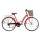 Bicicleta de paseo Baccio Liberty 6V Vintage rodado 26 con 6 cambios, canasto y parrilla Salmón