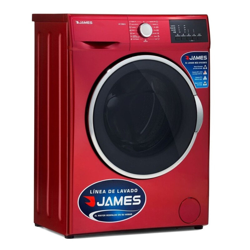 Lavarropas Lavadora James 1008 Slim Frontal Color Rojo Lavarropas Lavadora James 1008 Slim Frontal Color Rojo
