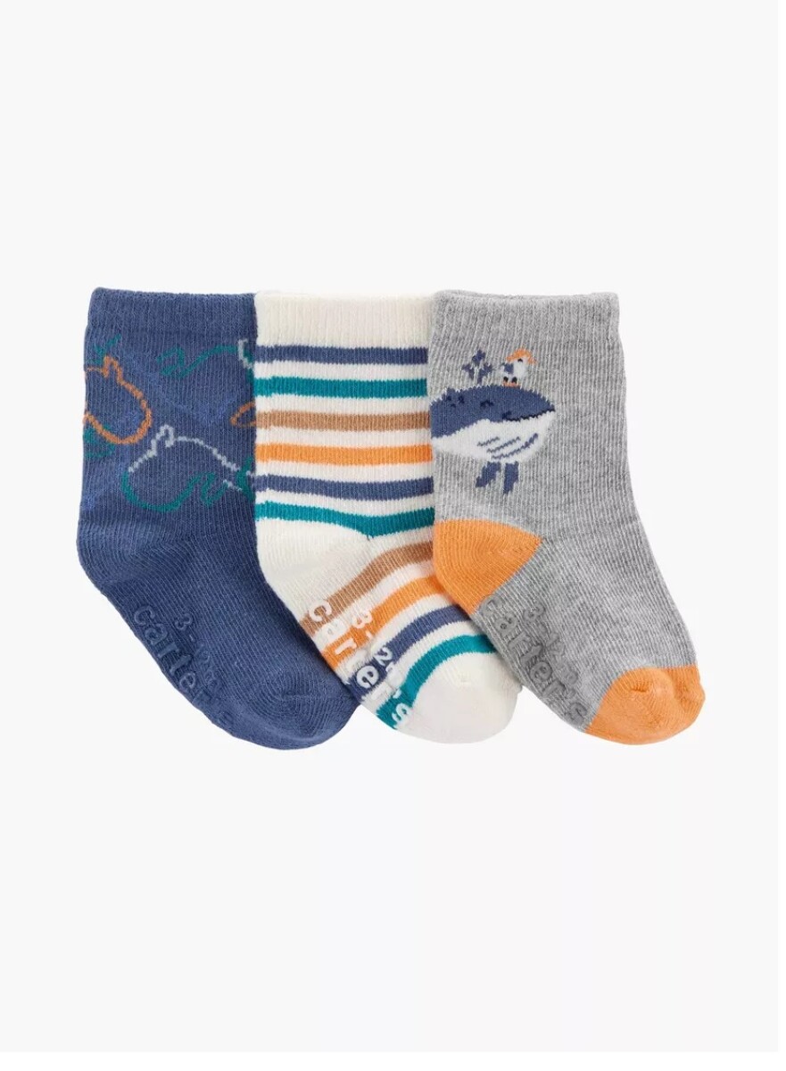 Set Medias Carters x3 Ballena 