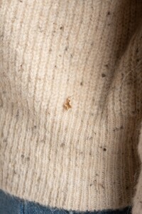 Cardigan Lana Cierre Beige Melange