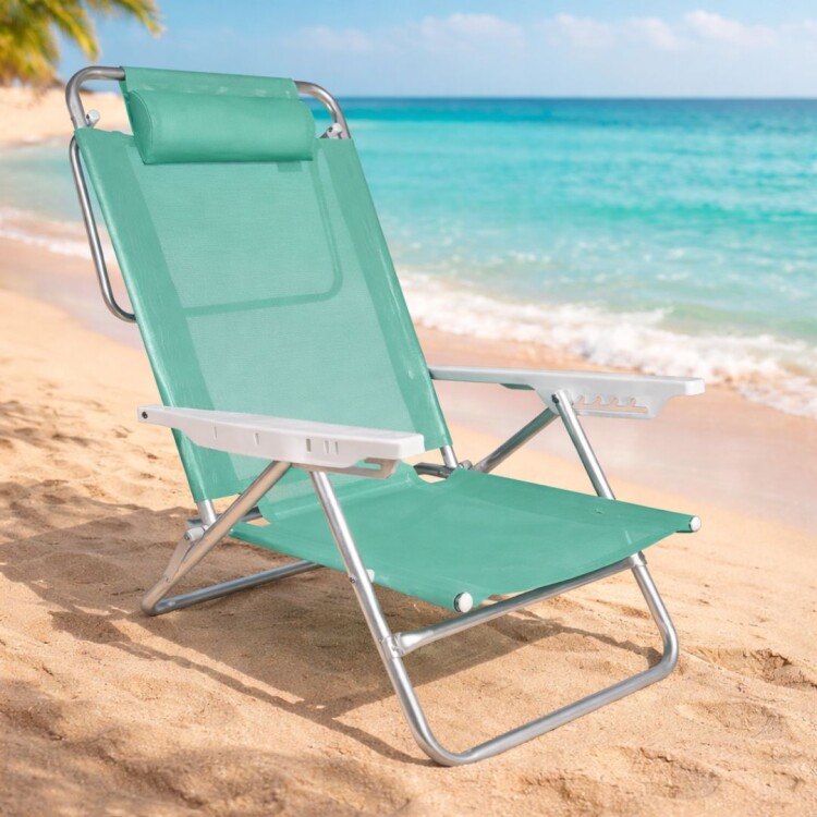 SILLA PLAYERA SUMMER CON ALMOHADILLA VERDE SILLA PLAYERA SUMMER CON ALMOHADILLA VERDE