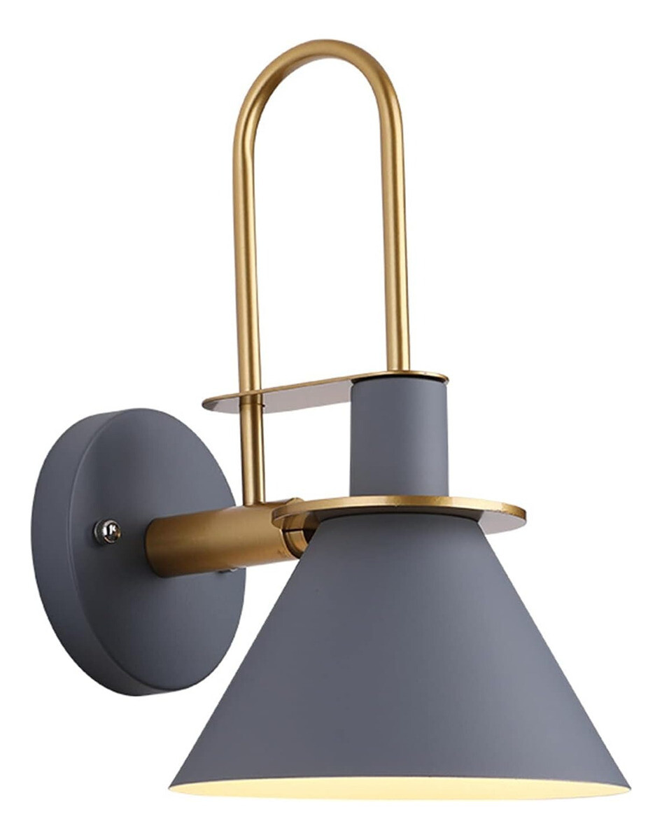 Lampara Aplique Moderna Estilo Industrial Kigali - Gris 