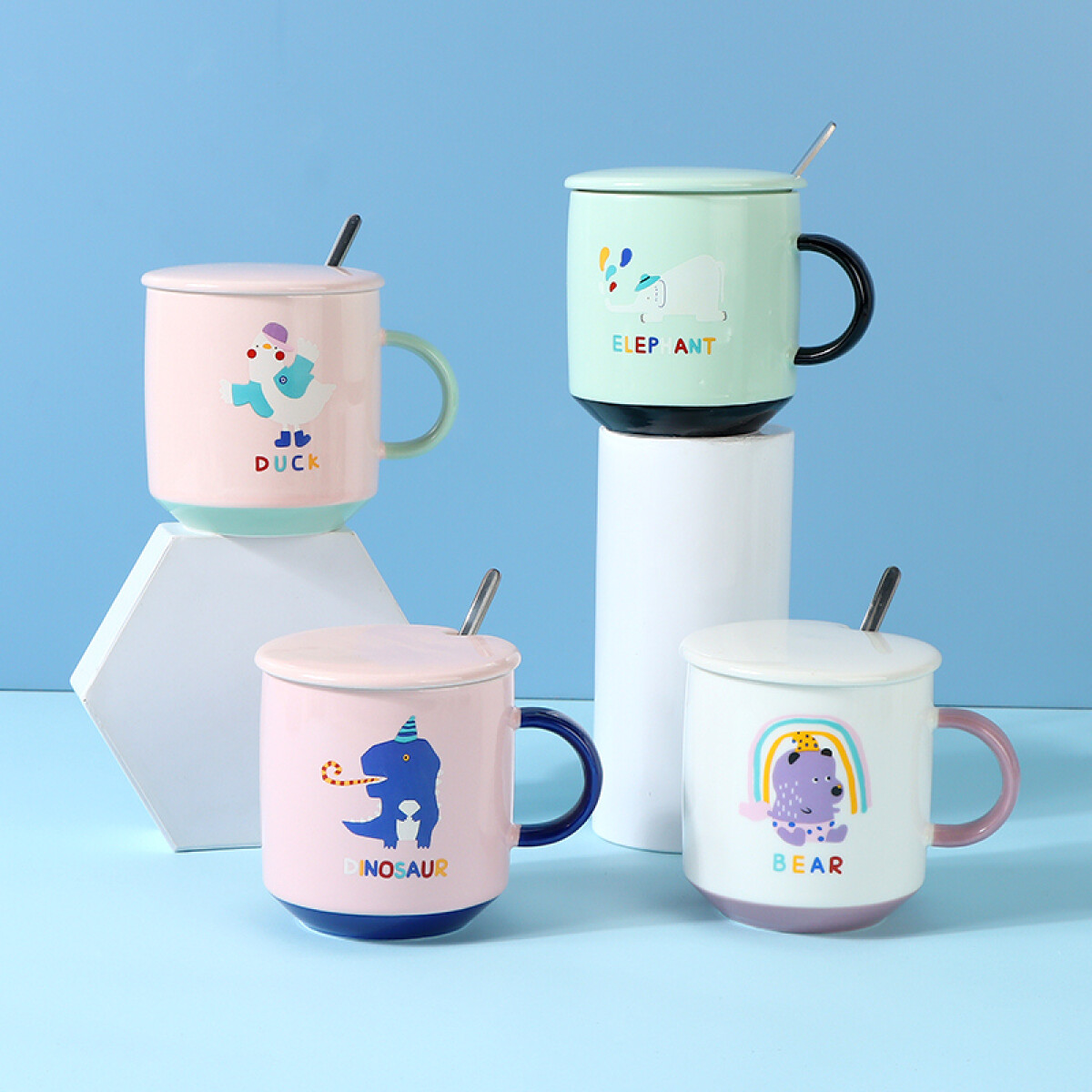 Taza De Cerámica Dibujos Animados - 380 Ml 