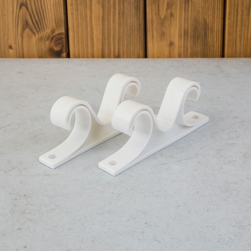 Set x2 soportes de techo doble BLANCO