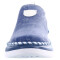 Zapato de Mujer Bottero c/elástico Azul - Blanco