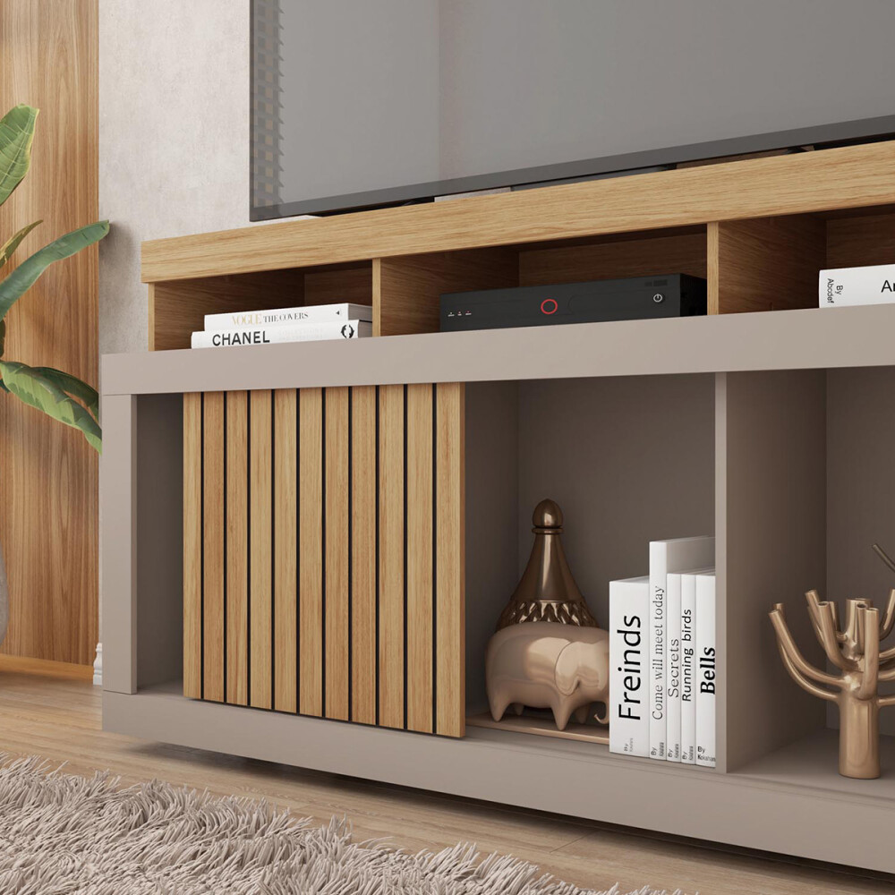 RACK PARA TV DRAGON 1.36 COLOR BURITI/FENDI Rack Para Tv Dragon 1.36 Color Buriti/fendi