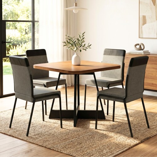 Juego de Comedor 4 sillas Duo + Mesa Atria Negro