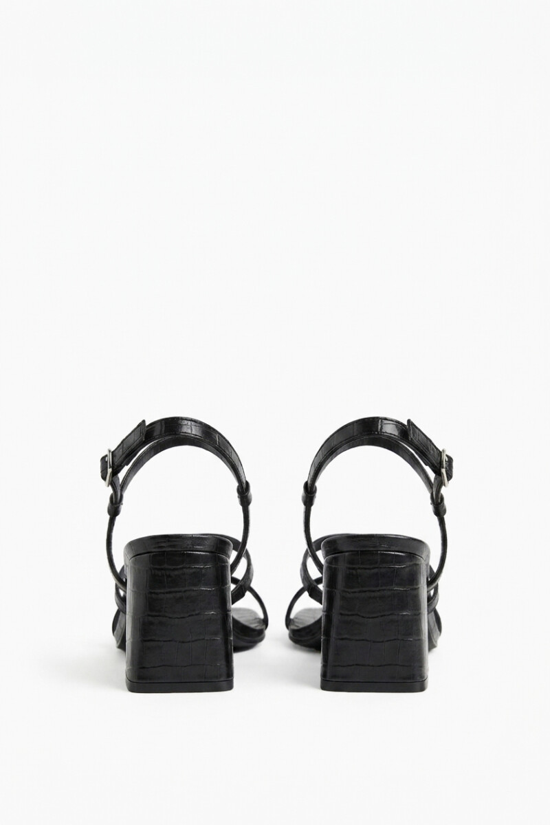 Sandalia crocco negro