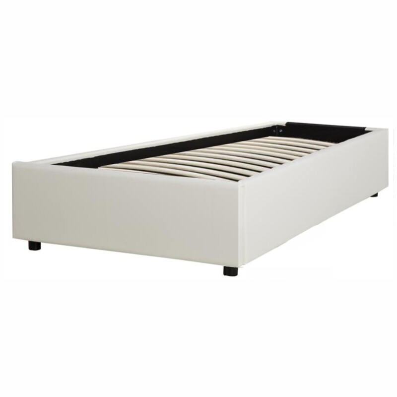 Cama Baúl 1 plaza 0.90 x 1.90 Tapizada Crema Cama Baúl 1 plaza 0.90 x 1.90 Tapizada Crema