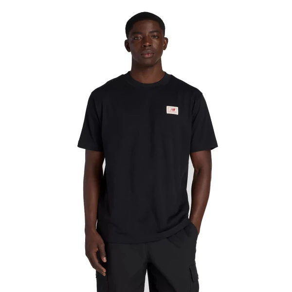 WOVEN LABEL TSHIRT - NEW BALANCE NEGRO