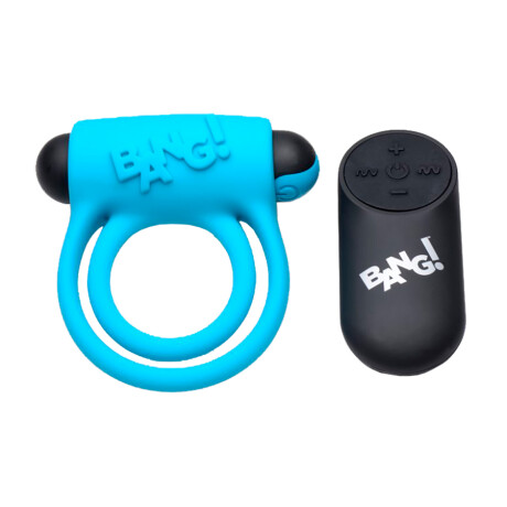 Anillo Vibrador Control a Distancia BANG! Azul