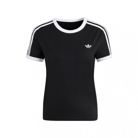 REMERA adidas 3 STRIPE TEE SLIM Black White