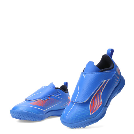 Championes Puma Futbol 5 Ultra 6 Play V TT Unisex Azul - Blanco - Rojo