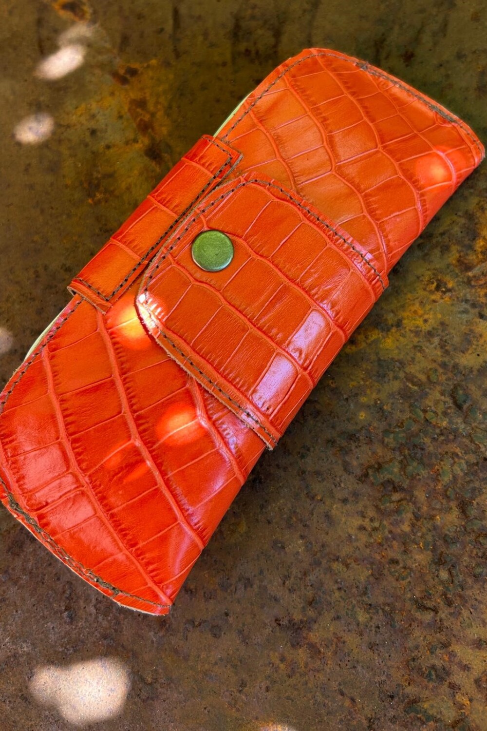 Estuche Lentes Crocco Naranja