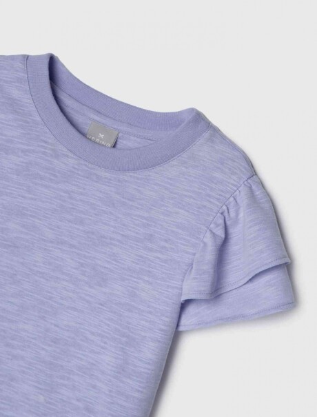 BLUSA INFANTIL CON VOLADOS VIOLETA