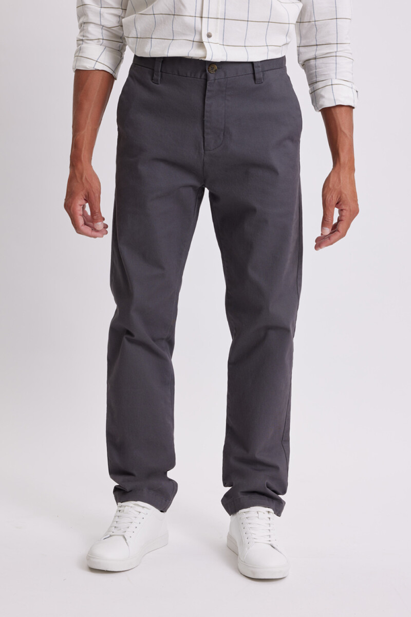 Pantalón chino Gris