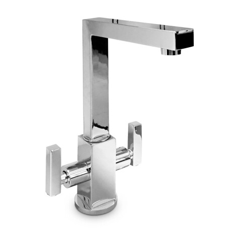 GRIFERIA MONOBLOCK DE LAVATORIO GIRATORIA 27 CMS DE ALTURA CROMO
