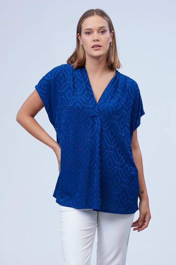 Blusa Labrada Oversize AZUL