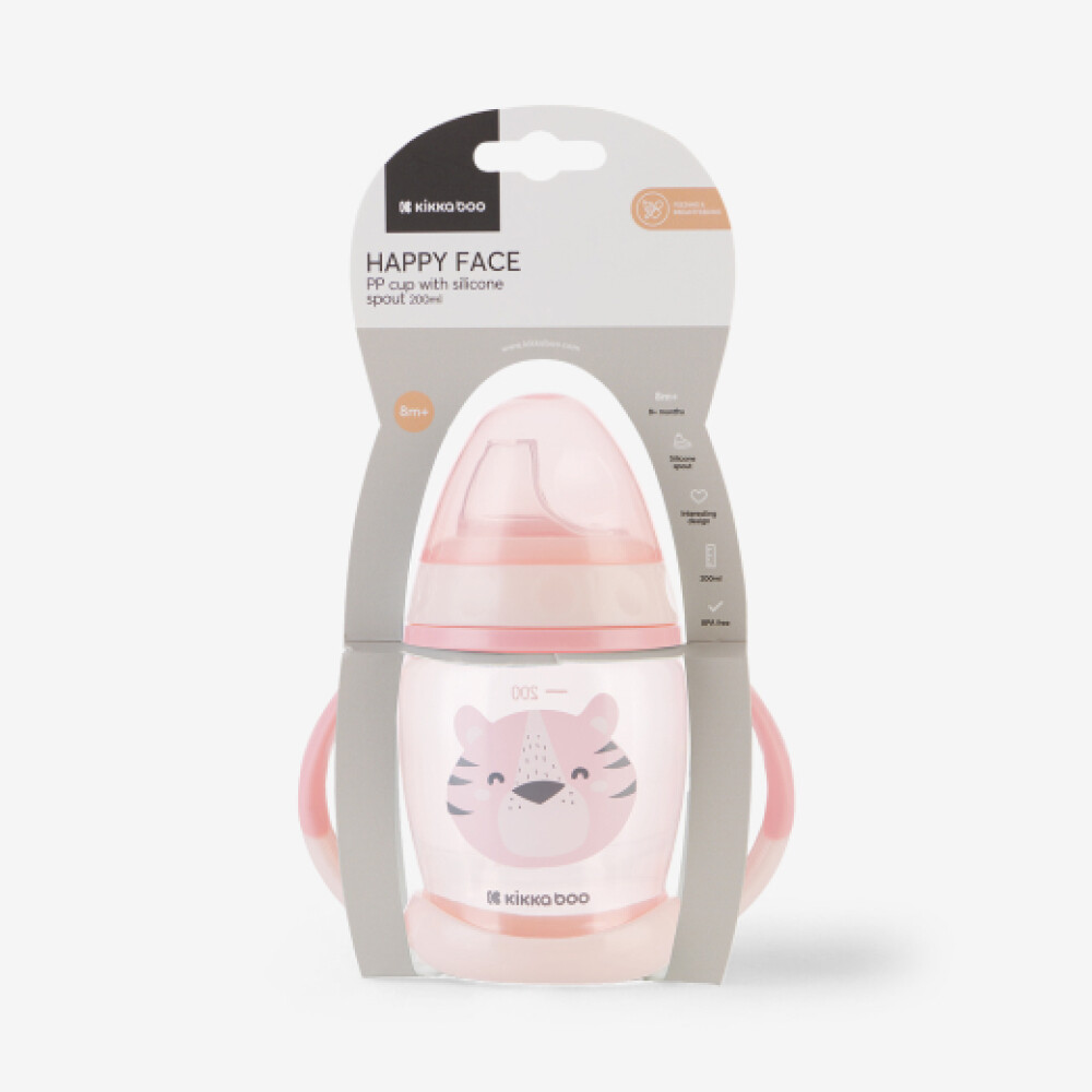 Vaso HAPPY FACE KIKKABOO rosa