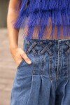 Cross Pants Vaquero Oscuro
