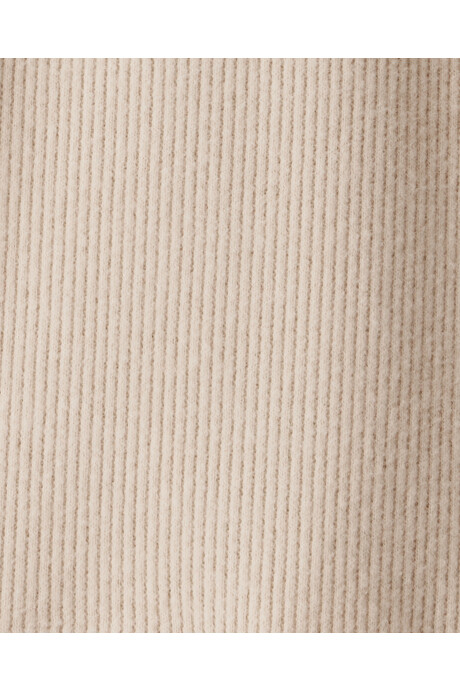 Remera de algodón, con bolsillo, beige Sin color