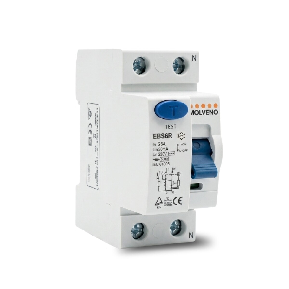Interruptor Disyuntor Diferencial 2P 25A 30mA 
