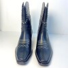 Bota Cuero Tejana con Tachas Negro