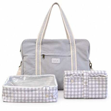 Set Mama Paseo Gris + Vichy Gris