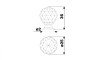 Tirador de cristal GP14-G4-TRS-F25-SU Tirador De Cristal Gp14-g4-trs-f25-su