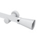 Barrote cortina de metal 2 m + 2 Soportes BLANCO