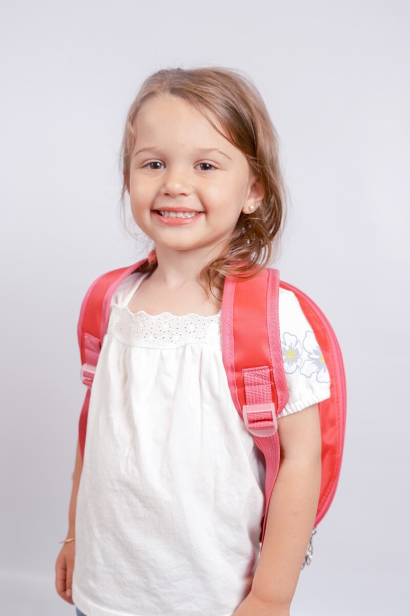 Mochila infantil rígida escolar Rosa