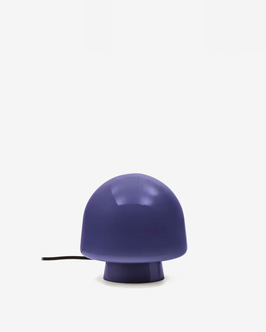 Lámpara de mesa Reig de cristal azul