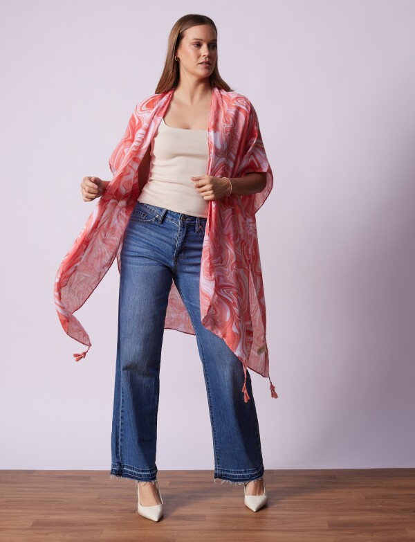 Kimono Printed CORAL/MULTI