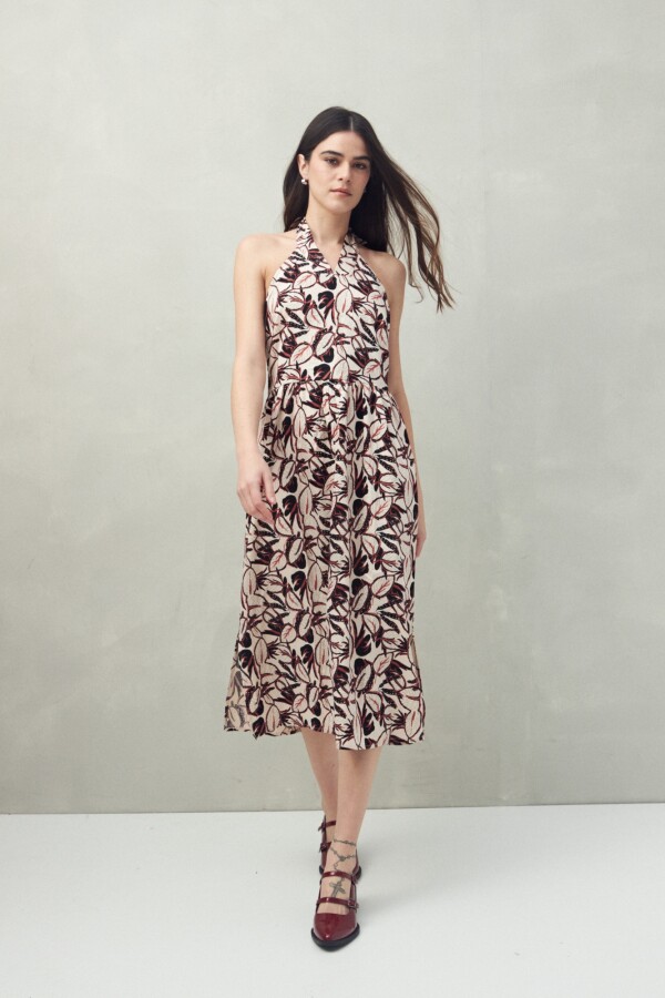 VESTIDO ORIENTAL Ladrillo