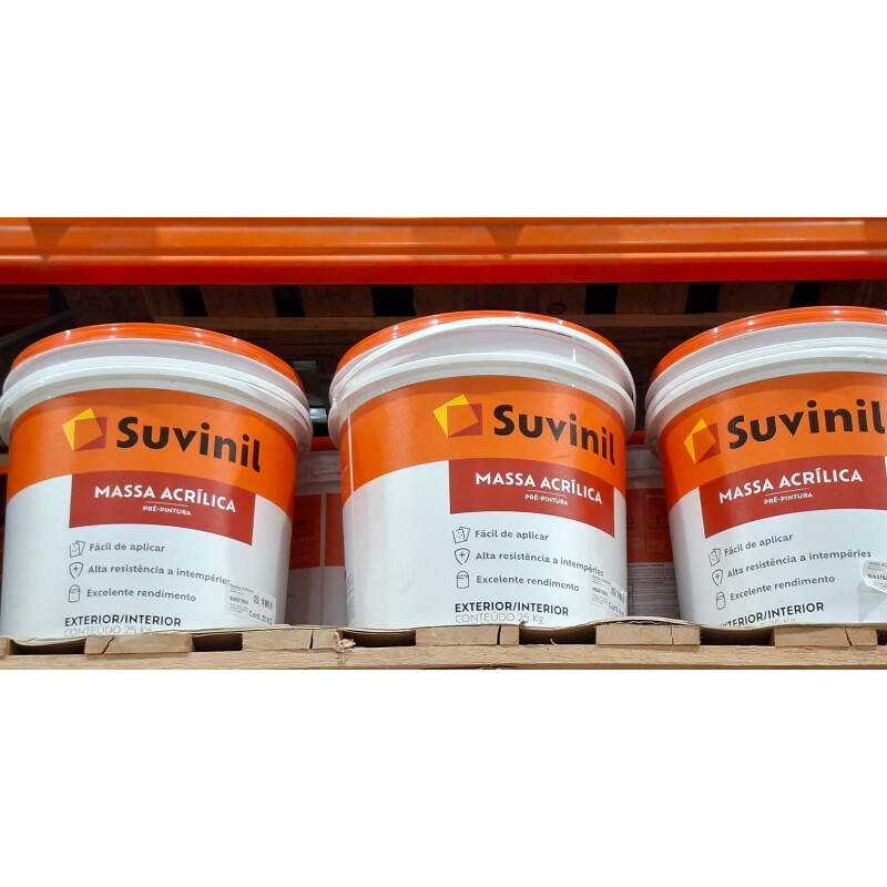 Enduido Exterior/Int. Suvinil 25Kg (massa acrílica) Enduido Exterior/Int. Suvinil 25Kg (massa acrílica)