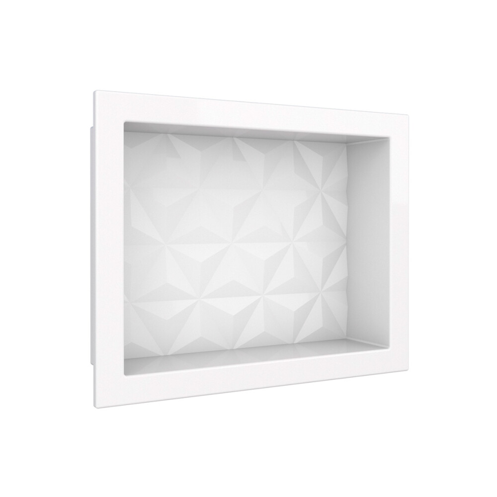 NICHO DE EMPOTRAR PARA DUCHA MARMOL SINTETÉTICO 40x30 CM BLANCO Nicho De Empotrar Para Ducha Marmol Sintetético 40x30 Cm Blanco