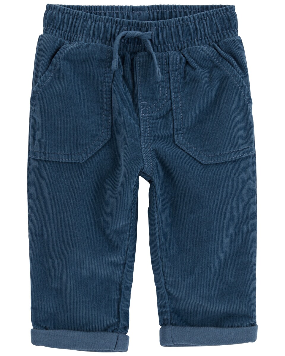 Pantalón de pana, azul 