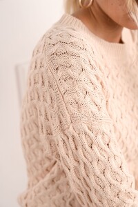 Sweater Textura Rosa