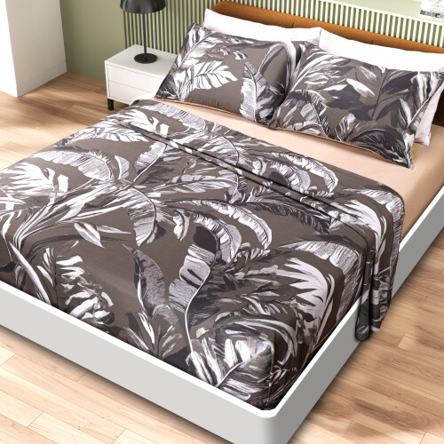 JUEGO DE SABANAS LANCASTER DIGITAL PRINT PALMERAS 2 PLAZAS