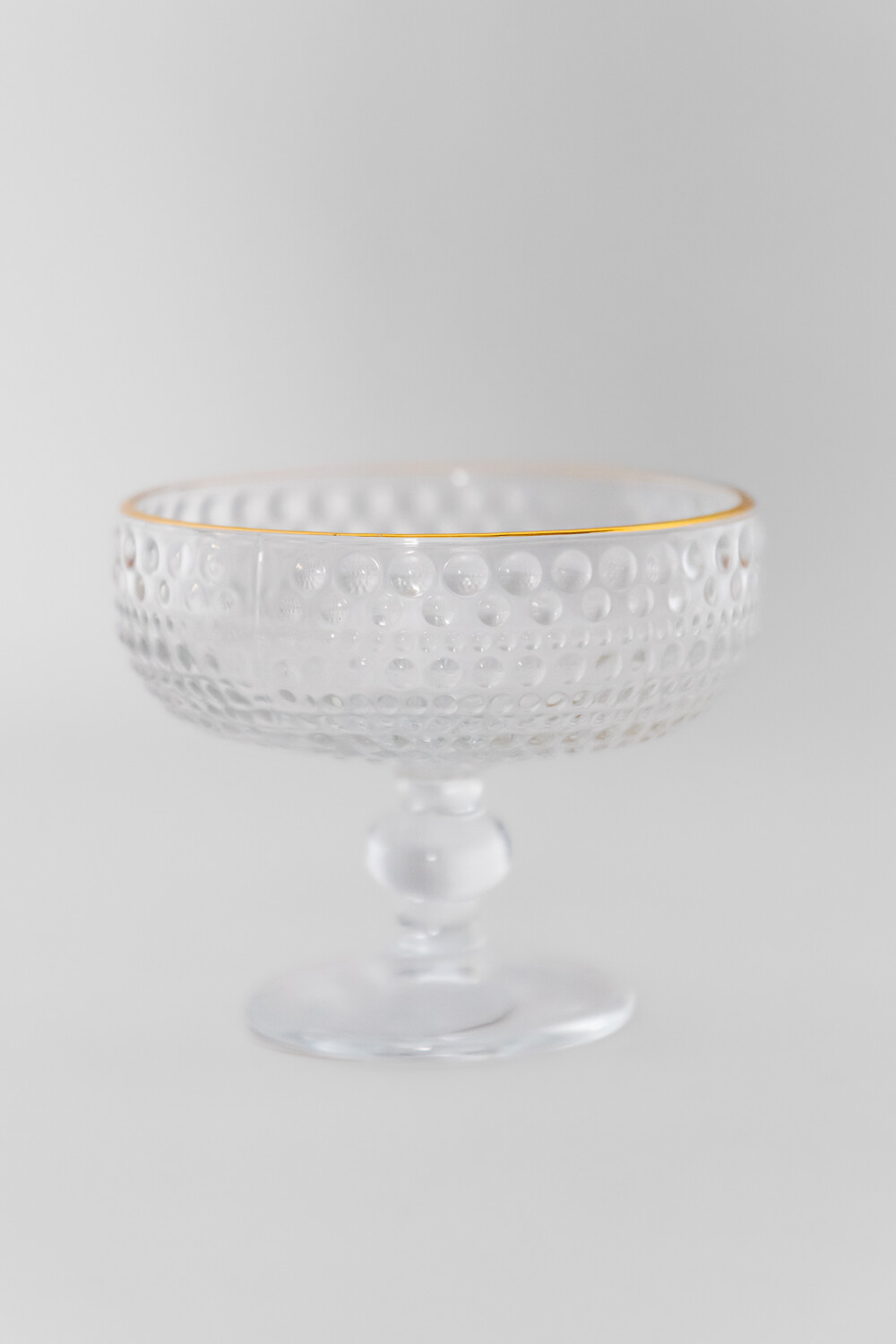 Copa Dots Para Helado Borde Dorado Estampado 4